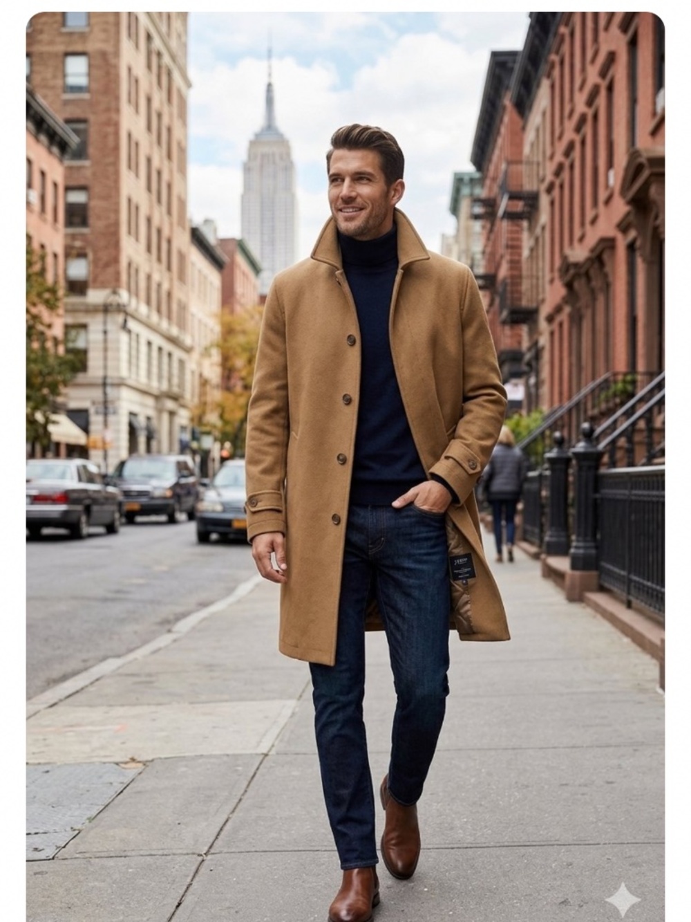 J.Crew Westbourne Topcoat Camel Wool Cashmere Blend Quilted Thinsulate Coat L